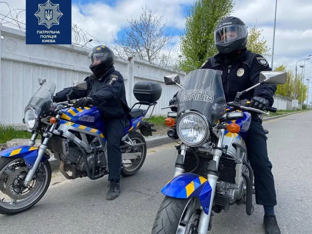 Motorcycle patrols in Odesa