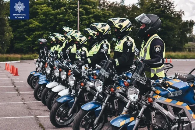 Motorcycle patrols in Odesa