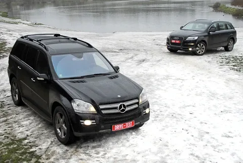 Battle of the Titans. Audi Q7 4.2 settles scores with Mercedes GL450