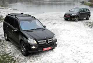 Битва титанів. Audi Q7 4.2 з'ясовує стосунки з Mercedes GL450