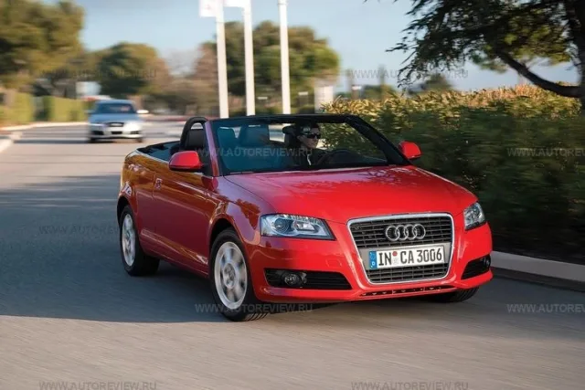 Красное и белое. Audi A3 Cabriolet