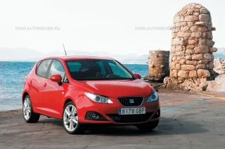 Resort town. Seat Ibiza