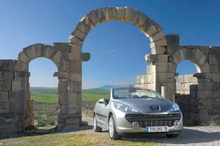 Складной солярий. Peugeot 207 CC