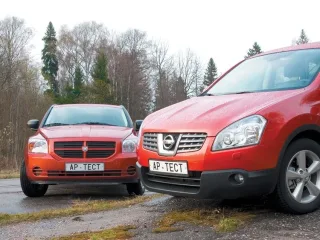 Small-caliber. Dodge Caliber and Nissan Qashqai