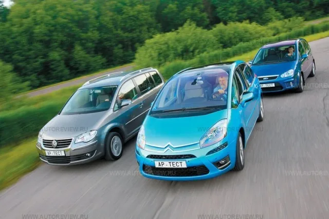 Знак равенства. Citroen C4 Picasso, Ford C-MAX и Volkswagen Touran