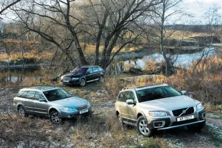 Triumvirate. Audi Allroad, Subaru Outback and Volvo XC70