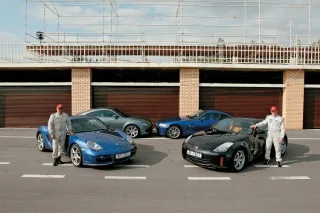 Temptation. Nissan 350Z, Audi TT 3.2 quattro, BMW Z4 Coupe, Porsche Cayman S