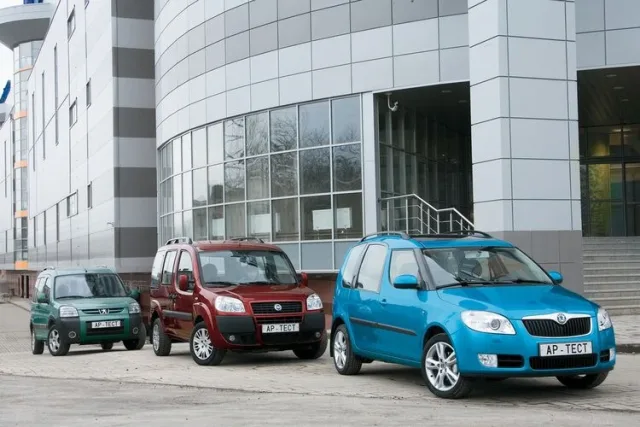 Летают ли «каблуки»? Fiat Doblo, Peugeot Partner, Skoda Roomster