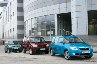 Летают ли «каблуки»? Fiat Doblo, Peugeot Partner, Skoda Roomster