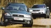 Subaru Legacy Outback vs Citroen C5 Break. Two facets of talent