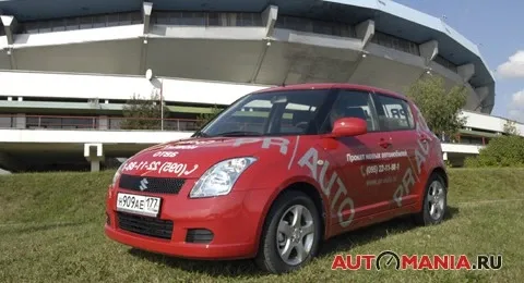 Suzuki Swift. Только плавная езда. Японский робот боится русской зимы.