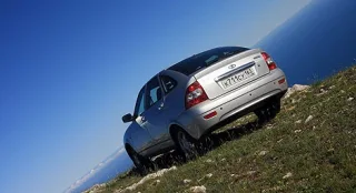 Lada Priora hatchback.