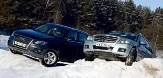 Audi Q5 and Mercedes-Benz GLK