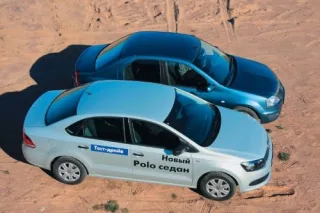 Renault Logan II vs VW Polo Sedan. People's Choice