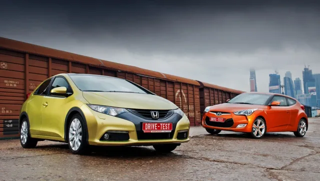 Виводимо на ринг хетчбеки Hyundai Veloster та Honda Civic