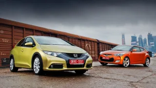 Виводимо на ринг хетчбеки Hyundai Veloster та Honda Civic