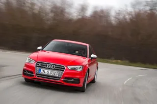 We're making some noise in quiet Munich behind the wheel of 'hot' Audis