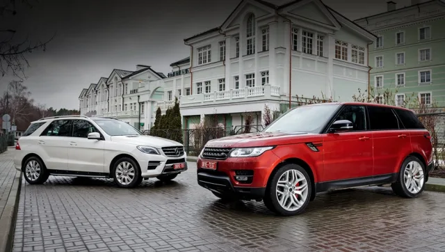Лишаємо Mercedes ML задоволення зжерти Range Rover Sport