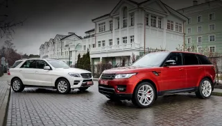 Лишаємо Mercedes ML задоволення зжерти Range Rover Sport