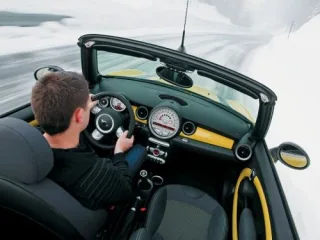 MINI Cooper S Convertible. The wind blew into my head