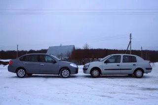Renault Symbol: Перемога над стійкою