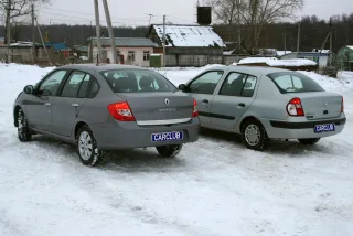Renault Symbol: Перемога над стійкою