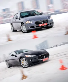 Три зуби. Встромляємо в зиму Maserati GranTurismo і Quattroporte S
