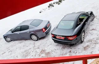 Три зуби. Встромляємо в зиму Maserati GranTurismo і Quattroporte S
