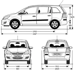 Opel Zafira.