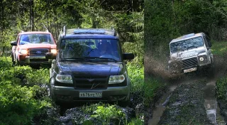 УАЗ Патріот, Land Rover Defender, Ford Ranger.