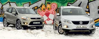Бензиновый VW Tiguan 1.4 и дизельный Ford Kuga 2.0