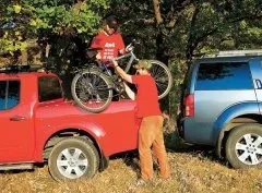 Nissan Navara and Nissan Pathfinder - A bicycle that didn't fit