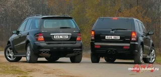 За 5 с. до 100 км/ч - Jeep Cherokee SRT 8 и Mercedes ML 63 AMG