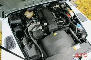 The new Land Rover Defender has a bulge on the hood