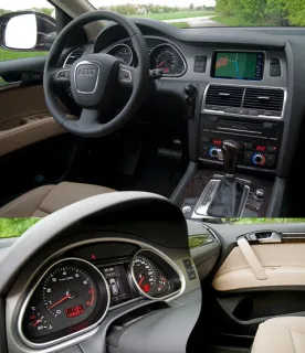 Wrong end. Getting acquainted with the petrol side of the Audi Q7 modernization
