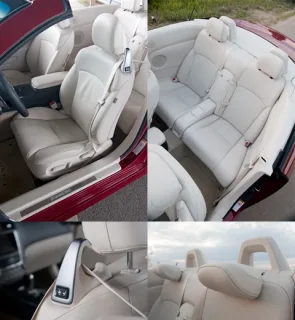 Idler. Trying not to catch a cold in the Lexus IS 250C convertible