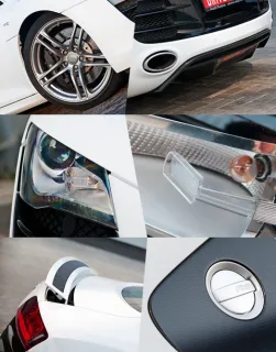 Husband's car. Looking at the Audi R8 V10 coupe from the right angle