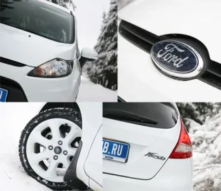 Test drive Ford Fiesta Black&White: white on black