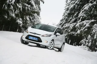 Test drive Ford Fiesta Black&White: white on black