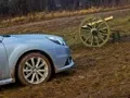 Обстреливаем обновлённые Subaru Legacy и Outback под Бородином