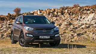 Испытания нового Hyundai Santa Fe на армянских дорогах