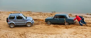 Обеспечиваем хороший клёв внедорожником Suzuki Jimny