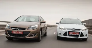 Спускаем с цепи четырёхдверку Opel Astra на седан Ford Focus