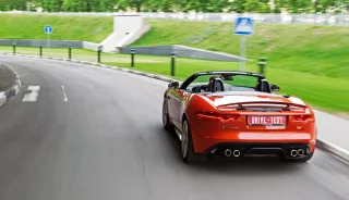 We revel in the voice of the 500-horsepower Jaguar F-type V8S roadster