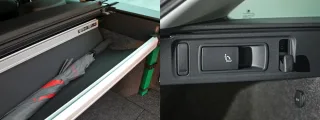 Exploring the luggage compartment of the Skoda Octavia Combi station wagon