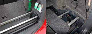 Exploring the luggage compartment of the Skoda Octavia Combi station wagon