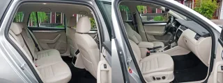 Exploring the luggage compartment of the Skoda Octavia Combi station wagon