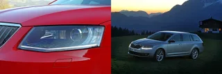 Exploring the luggage compartment of the Skoda Octavia Combi station wagon