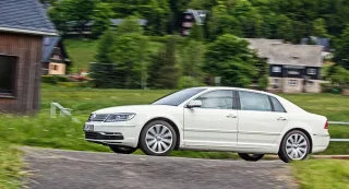 We portray underground oligarchs in a Volkswagen Phaeton sedan
