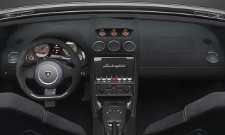 We're driving around Moscow Raceway in the Lamborghini Aventador and Gallardo coupes